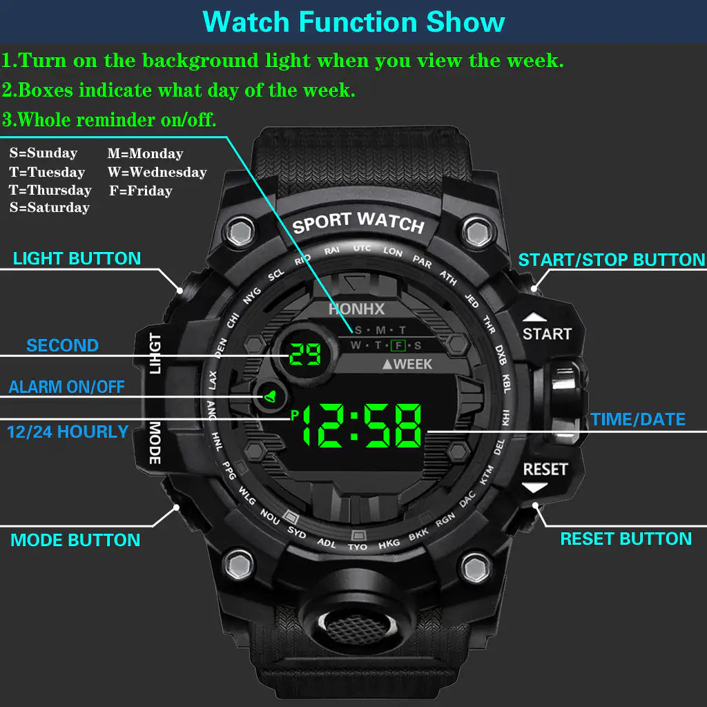 Reloj electrónico multifunción